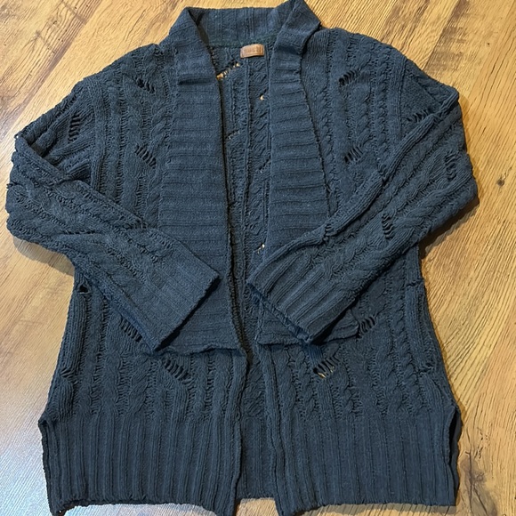 Women’s Distressed chunky cardigan size L - Picture 8 of 8
